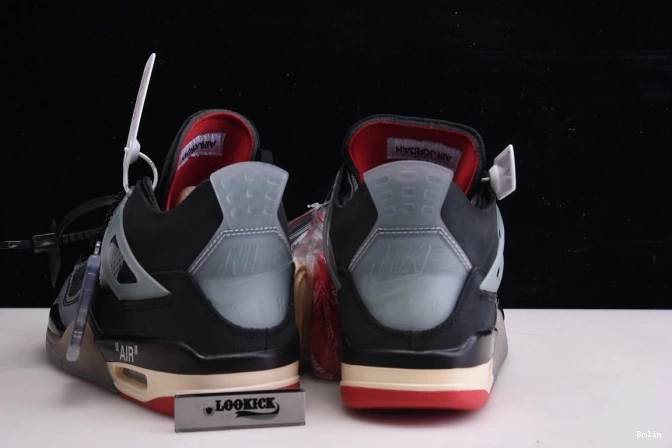 Bmlin Jordan Off 4 x Bred CV9388-001 Retro Air White 0715